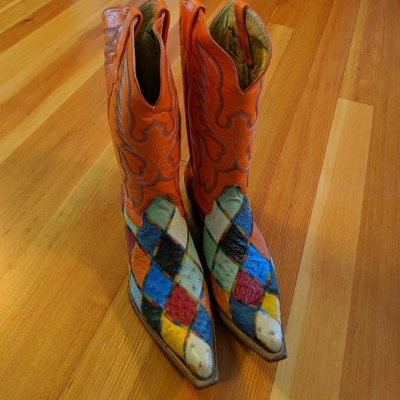 Herencia Other - Cowboy Boots Herencia Wild Multi Color Ostrich 11